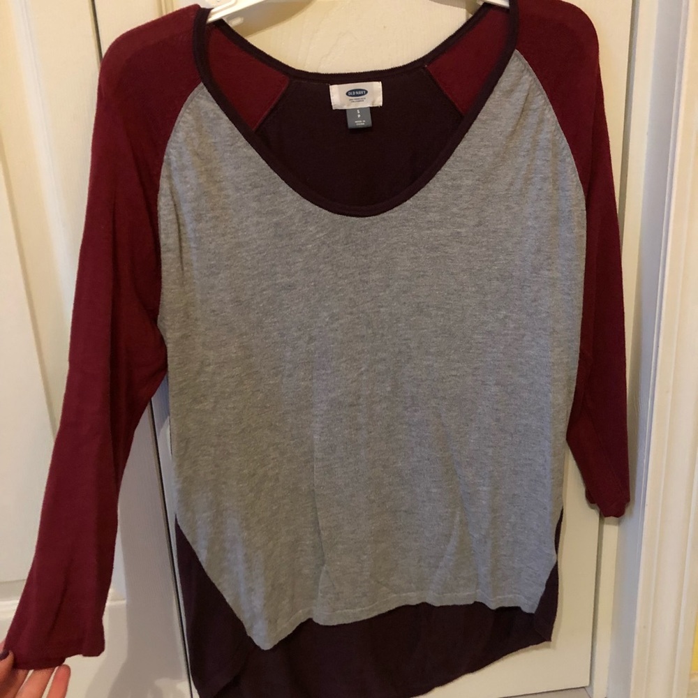 tri-color sweater Old Navy size small